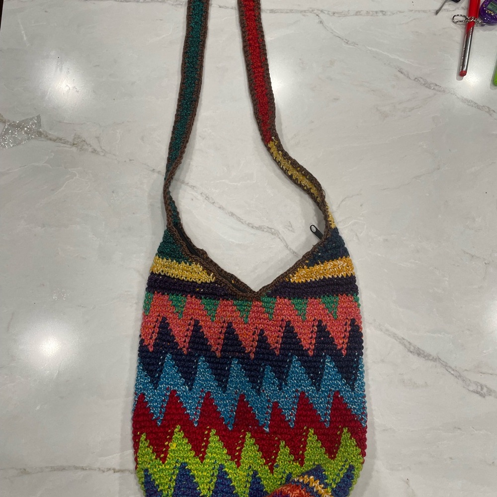 Multicolor Zigzag Patterned Women's Bag - image 2
